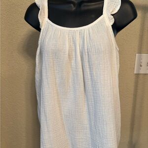 Dear John Cream Sleeveless Tank Top